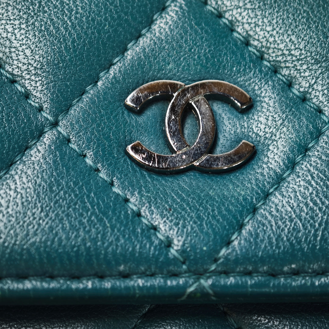 Chanel CC Matelassé Cuir d’agneau Wallet on Chain