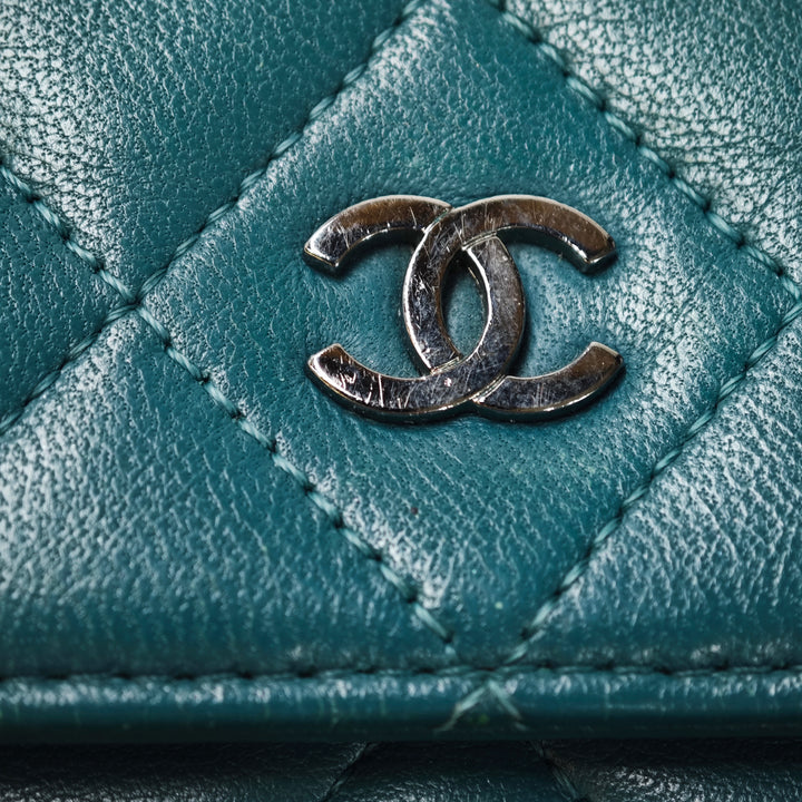Chanel CC Matelassé Cuir d’agneau Wallet on Chain