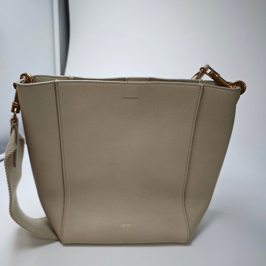 Celine Small Soft Cuir de veau grainé Seau Sangle Bucket Sac