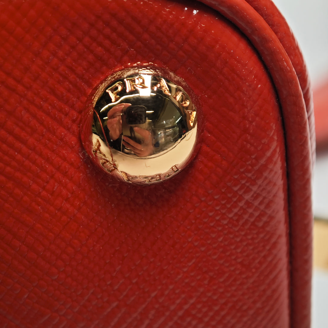 Prada Small Saffiano Vernice Promenade Sac