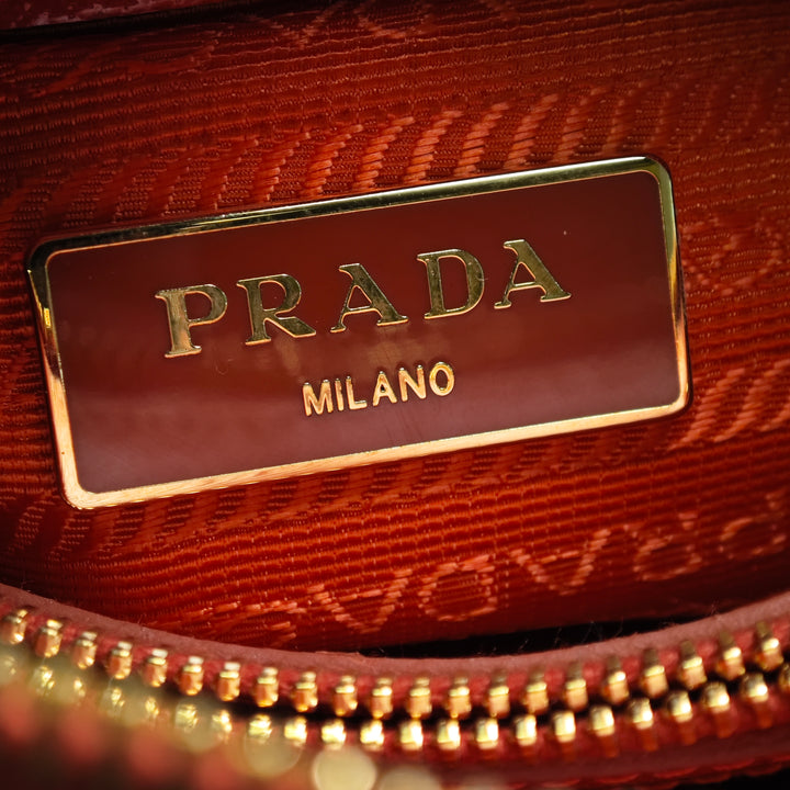 Prada Small Saffiano Vernice Promenade Sac
