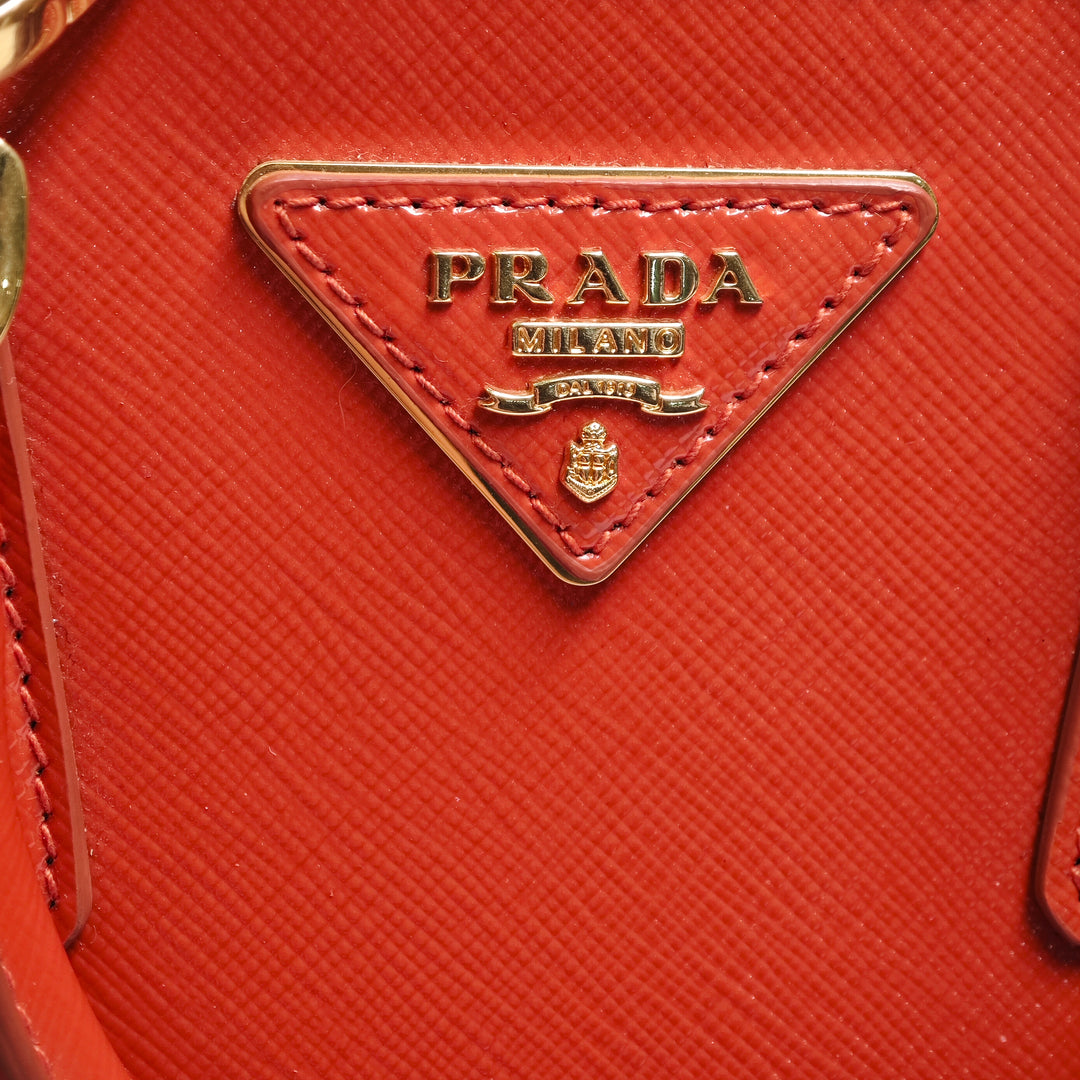 Prada Small Saffiano Vernice Promenade Sac