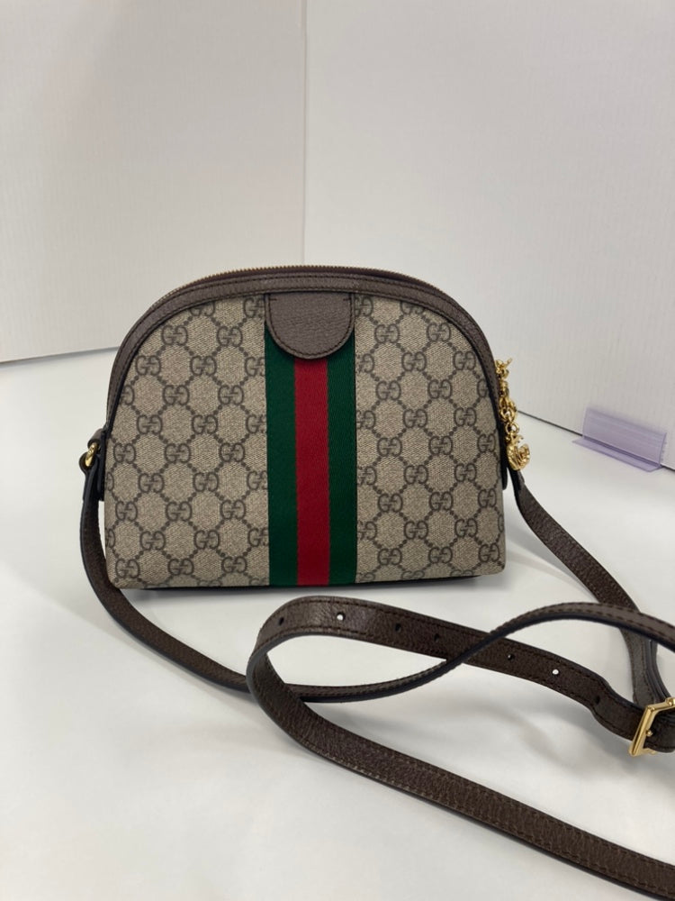 Gucci Small GG Supreme Web Ophidia Dome Sac porté croisé