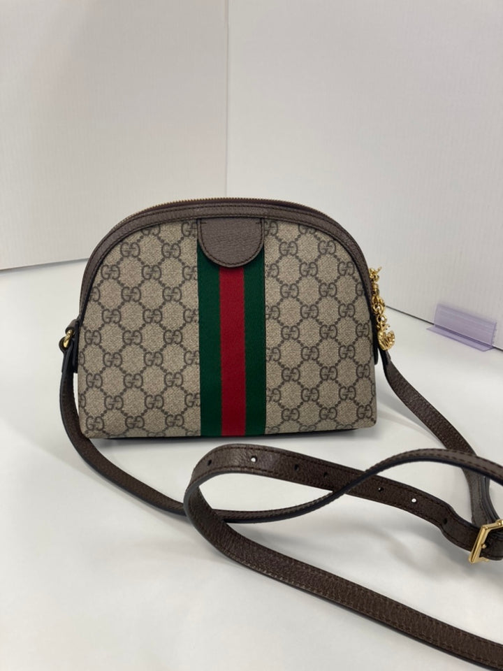 Gucci Small GG Supreme Web Ophidia Dome Sac porté croisé