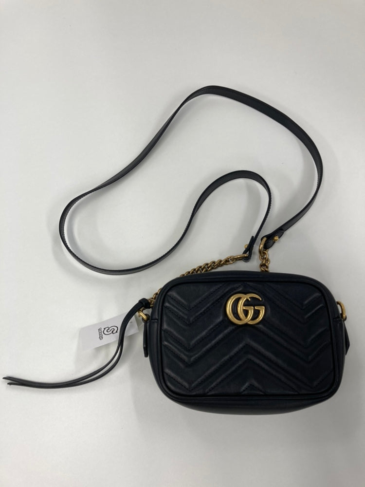 Gucci Mini GG Marmont Matelasse Cuir Sac porté croisé