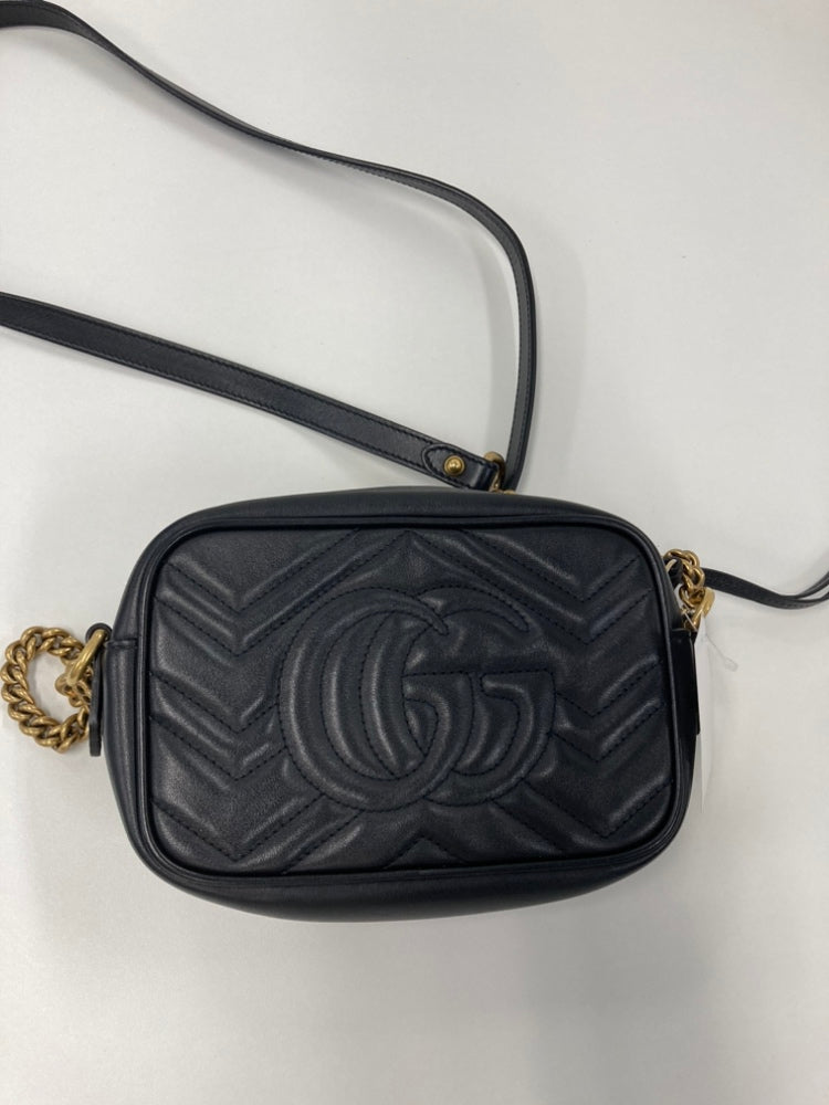 Gucci Mini GG Marmont Matelasse Cuir Sac porté croisé