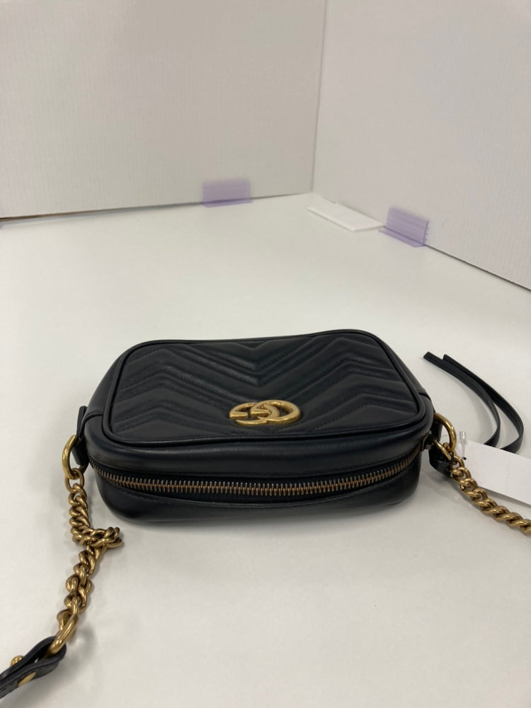 Gucci Mini GG Marmont Matelasse Cuir Sac porté croisé