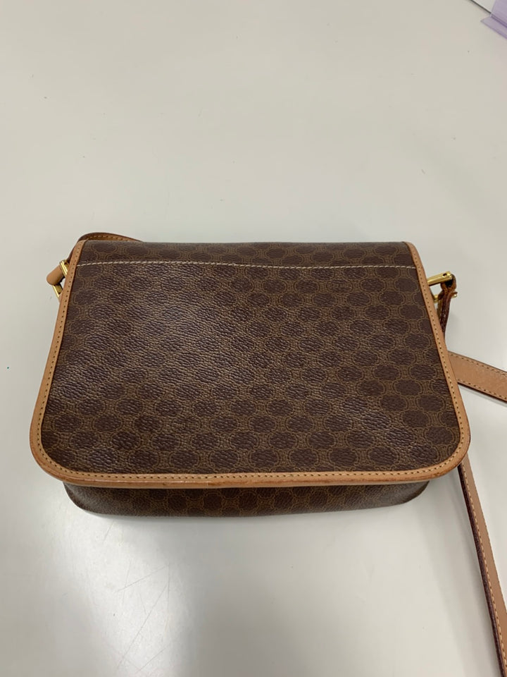 Celine Macadam Coated Toile Sac porté croisé