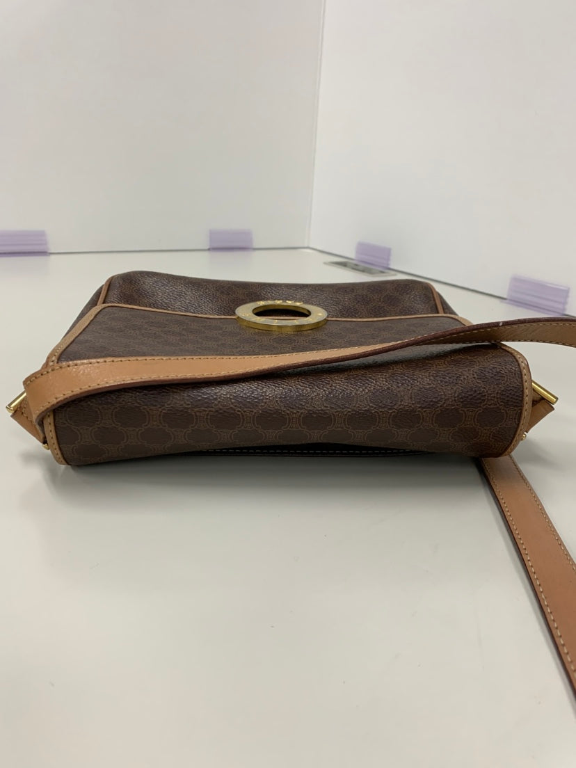 Celine Macadam Coated Toile Sac porté croisé
