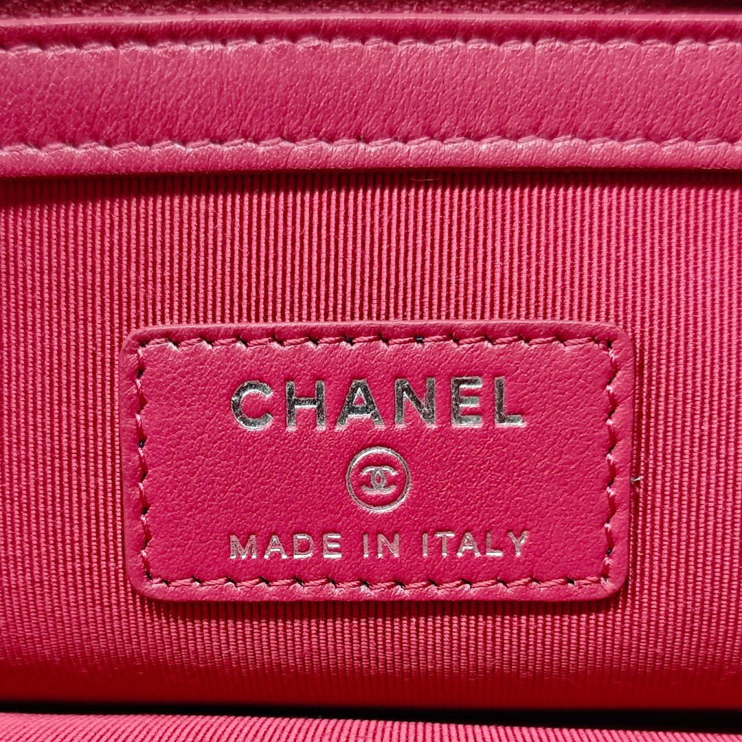 Chanel Large vieilli Cuir de veau Gabrielle O Étui Pochette