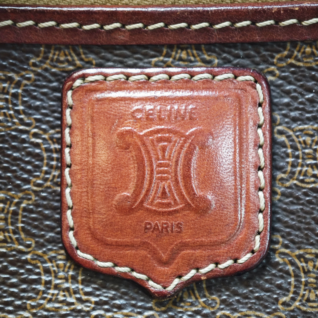 Celine Macadam Coated Toile Sac porté croisé