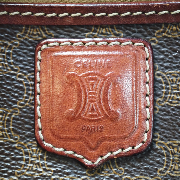 Celine Macadam Coated Toile Sac porté croisé
