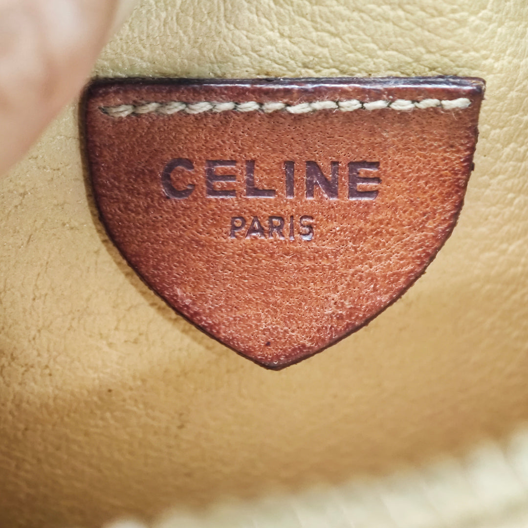 Celine Macadam Coated Toile Sac porté croisé