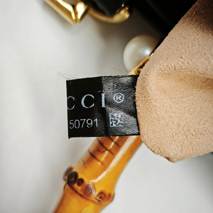Gucci Small Cuir de veau Bamboo Web Nymphaea Sac