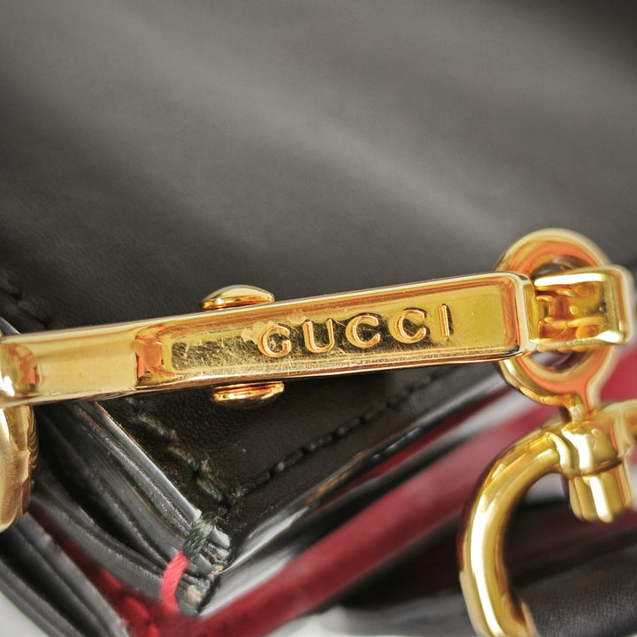 Gucci Small Cuir de veau Bamboo Web Nymphaea Sac