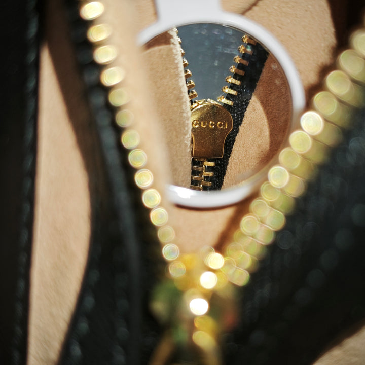 Gucci Small Cuir de veau Bamboo Web Nymphaea Sac