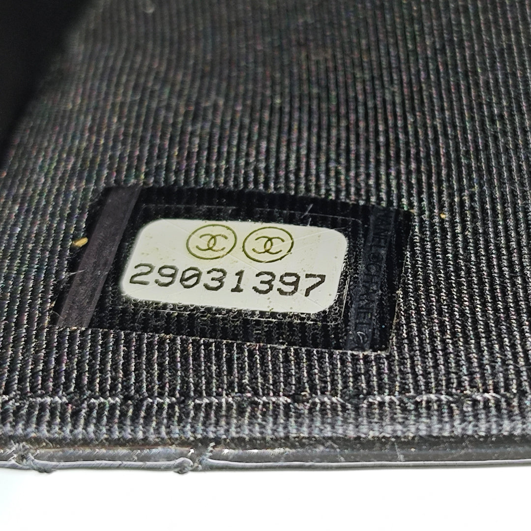 Chanel CC Bicolor Matelassé Cuir verni Wallet on Chain