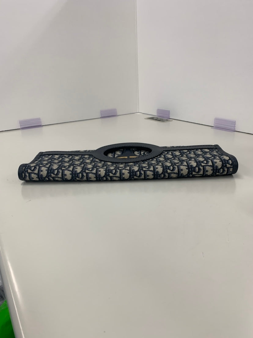 Dior Oblique Toile Fold Over Pochette