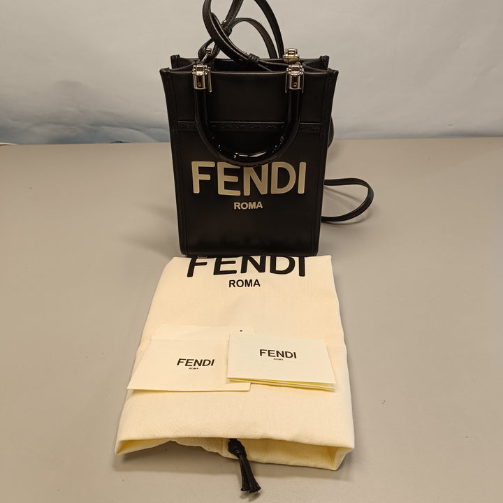 Fendi Mini Cuir Sunshine Shopper Cabas
