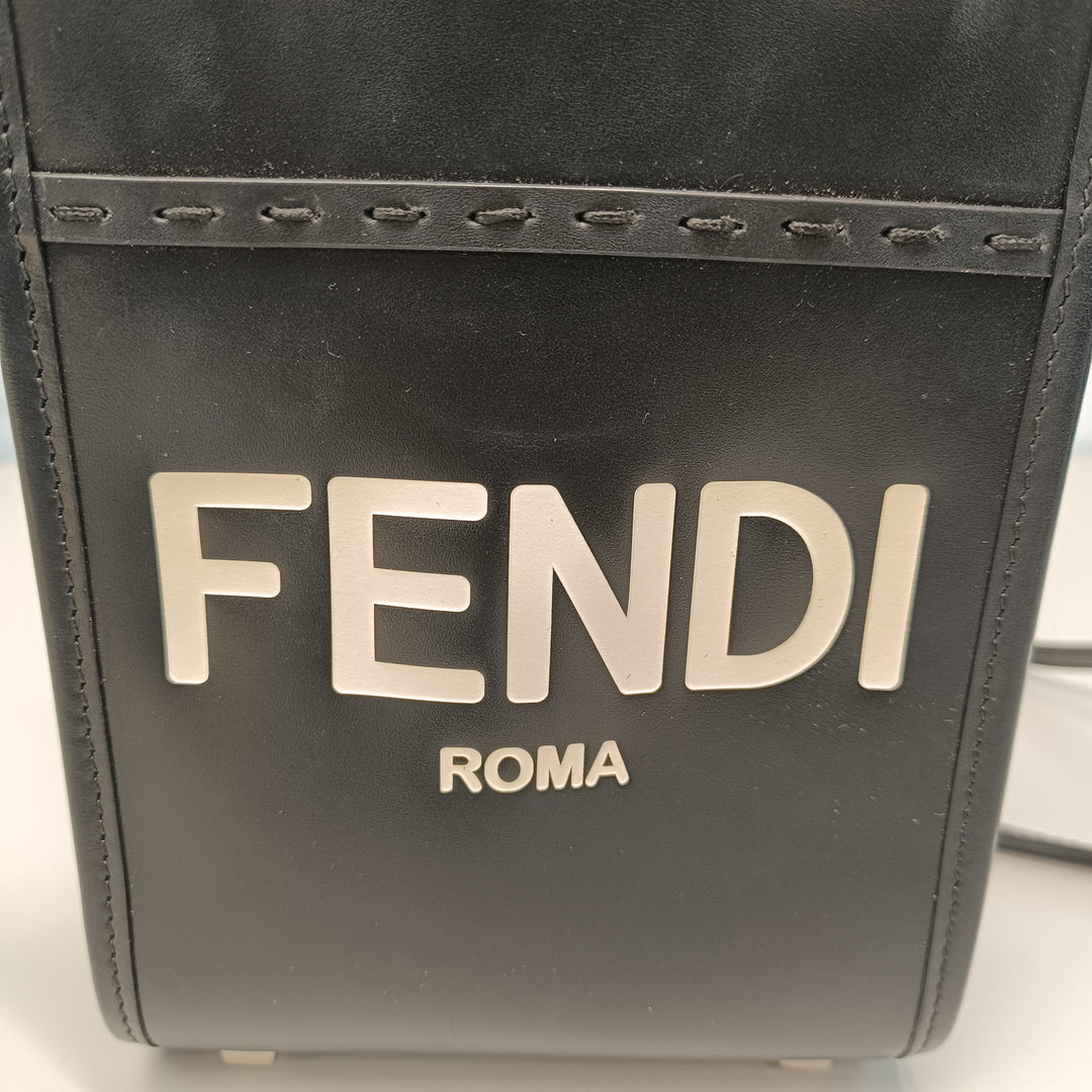 Fendi Mini Cuir Sunshine Shopper Cabas