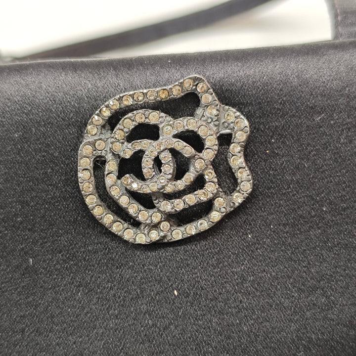 Chanel Satin Camellia Evening Sac