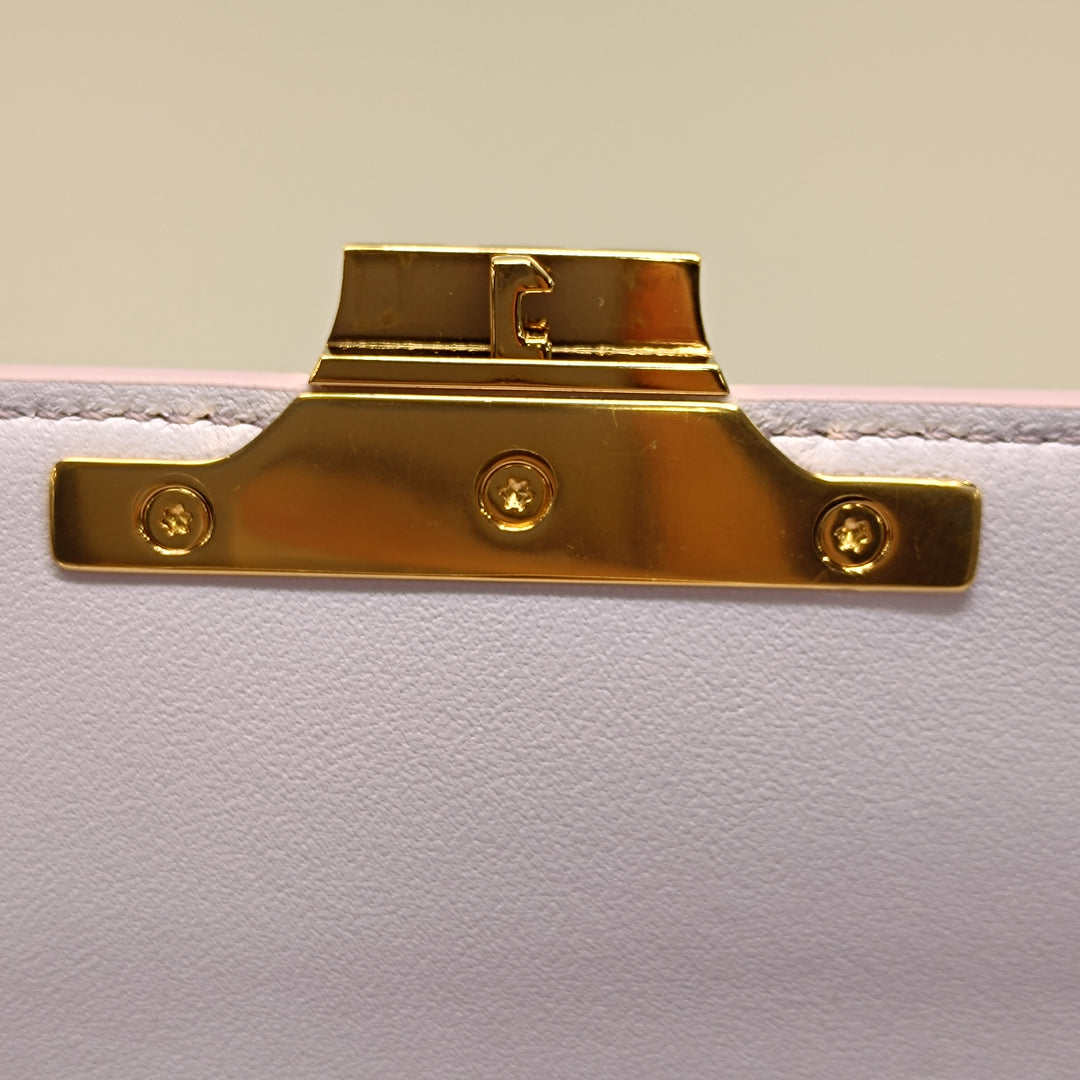 Celine brillant Cuir de veau Claude Chain Sac bandoulière
