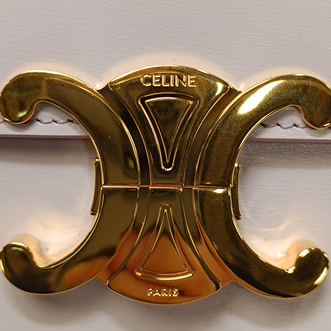 Celine brillant Cuir de veau Claude Chain Sac bandoulière