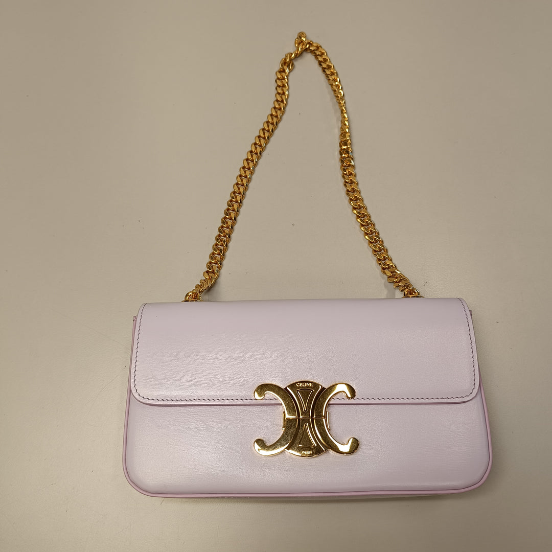 Celine brillant Cuir de veau Claude Chain Sac bandoulière