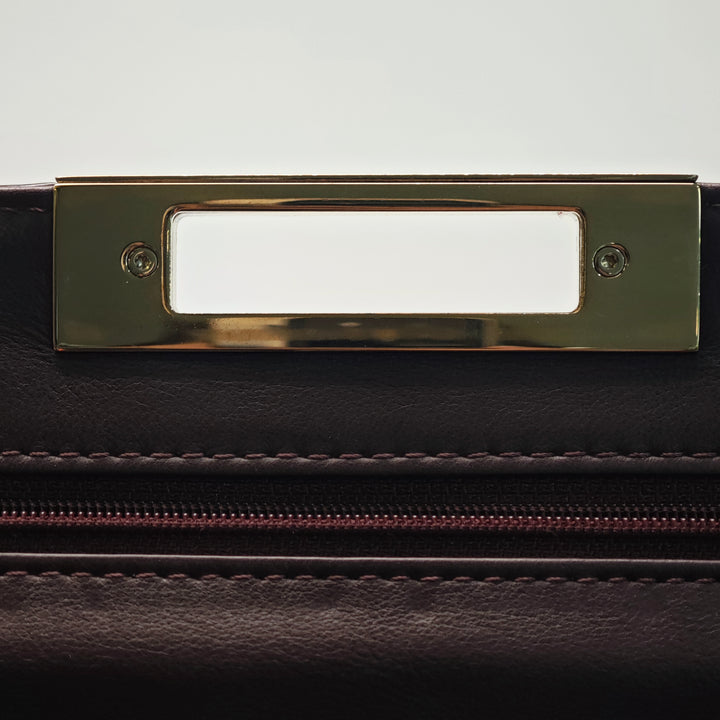 Chanel Matelassé Cuir verni Golden Class East West Wallet on Chain