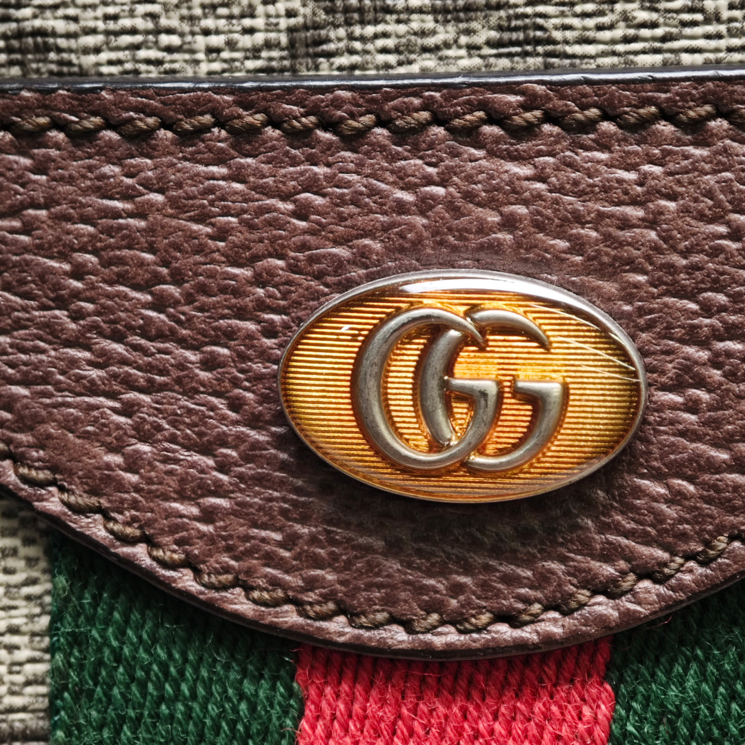 Gucci Medium GG Supreme Web Ophidia Sac porté croisé