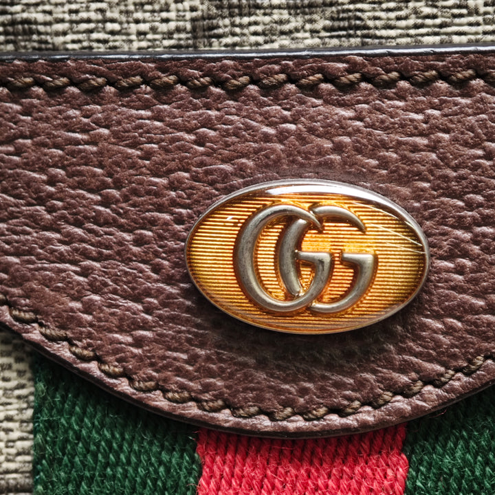 Gucci Medium GG Supreme Web Ophidia Sac porté croisé