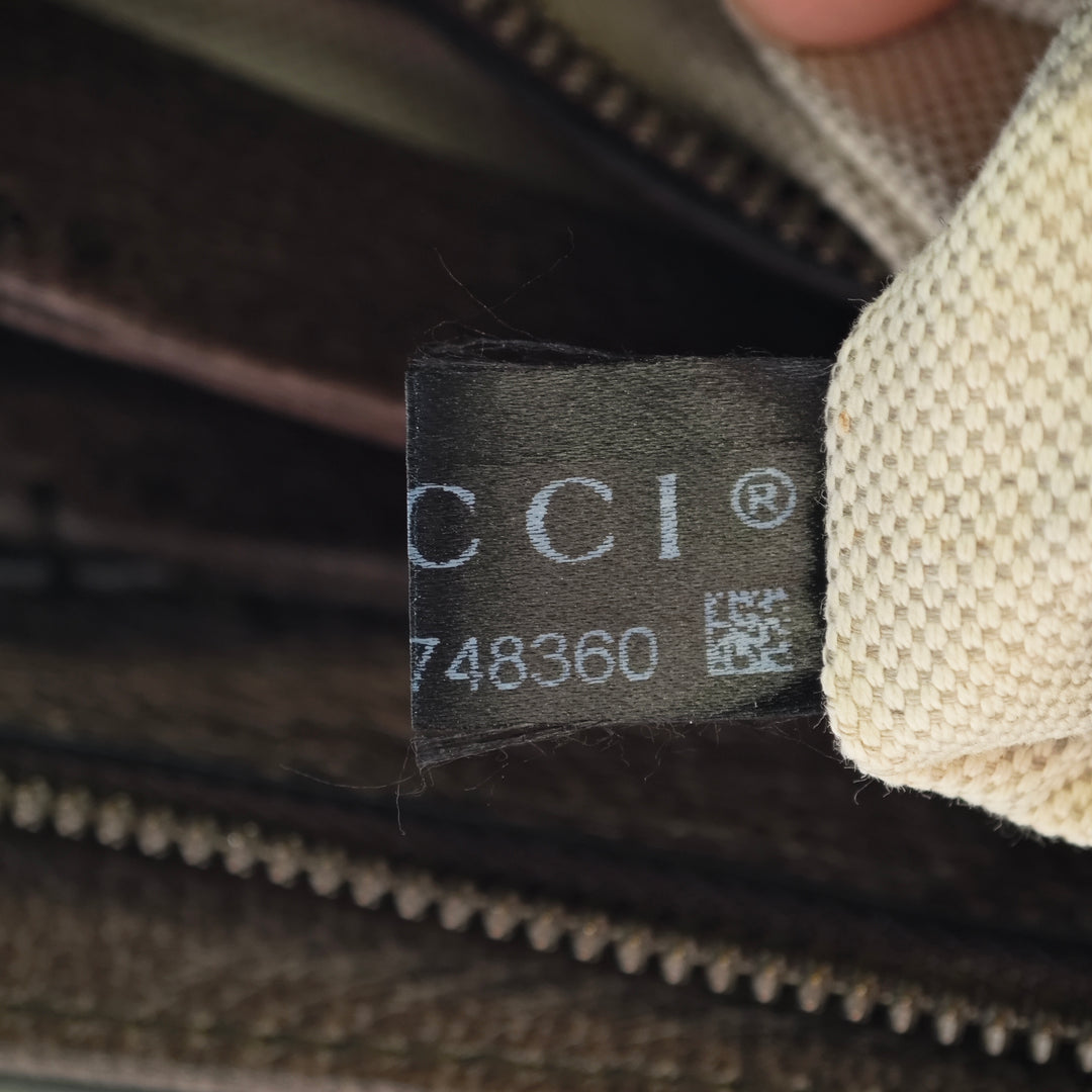 Gucci Medium GG Supreme Web Ophidia Sac porté croisé