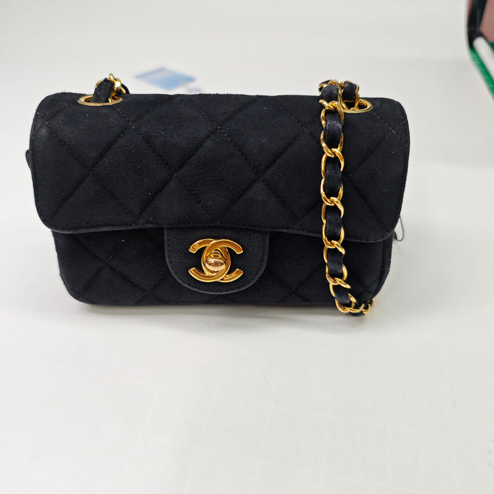 Chanel Extra Mini Rectangular Classic Daim Simple rabat