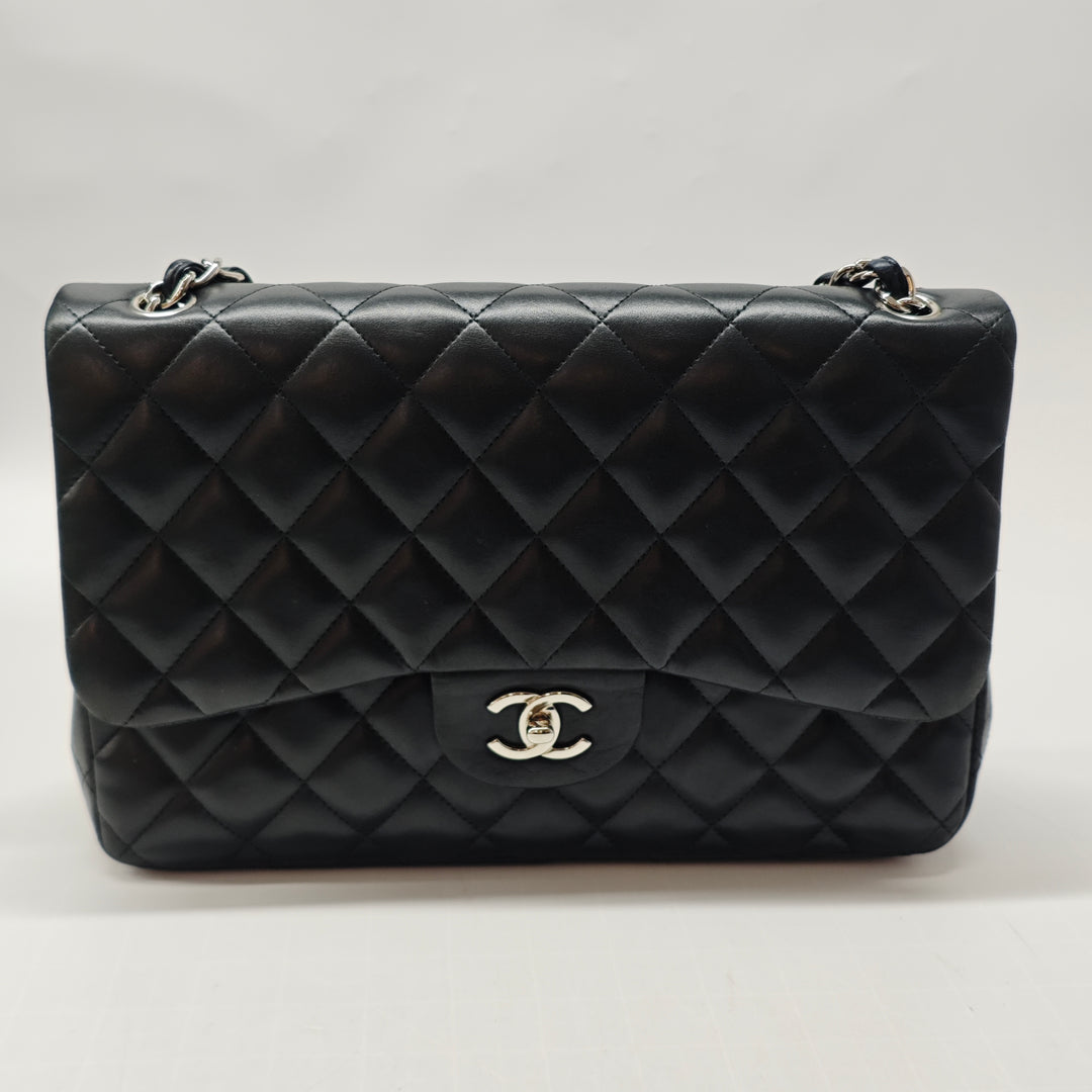 Chanel Jumbo Classic Cuir d’agneau Double rabat