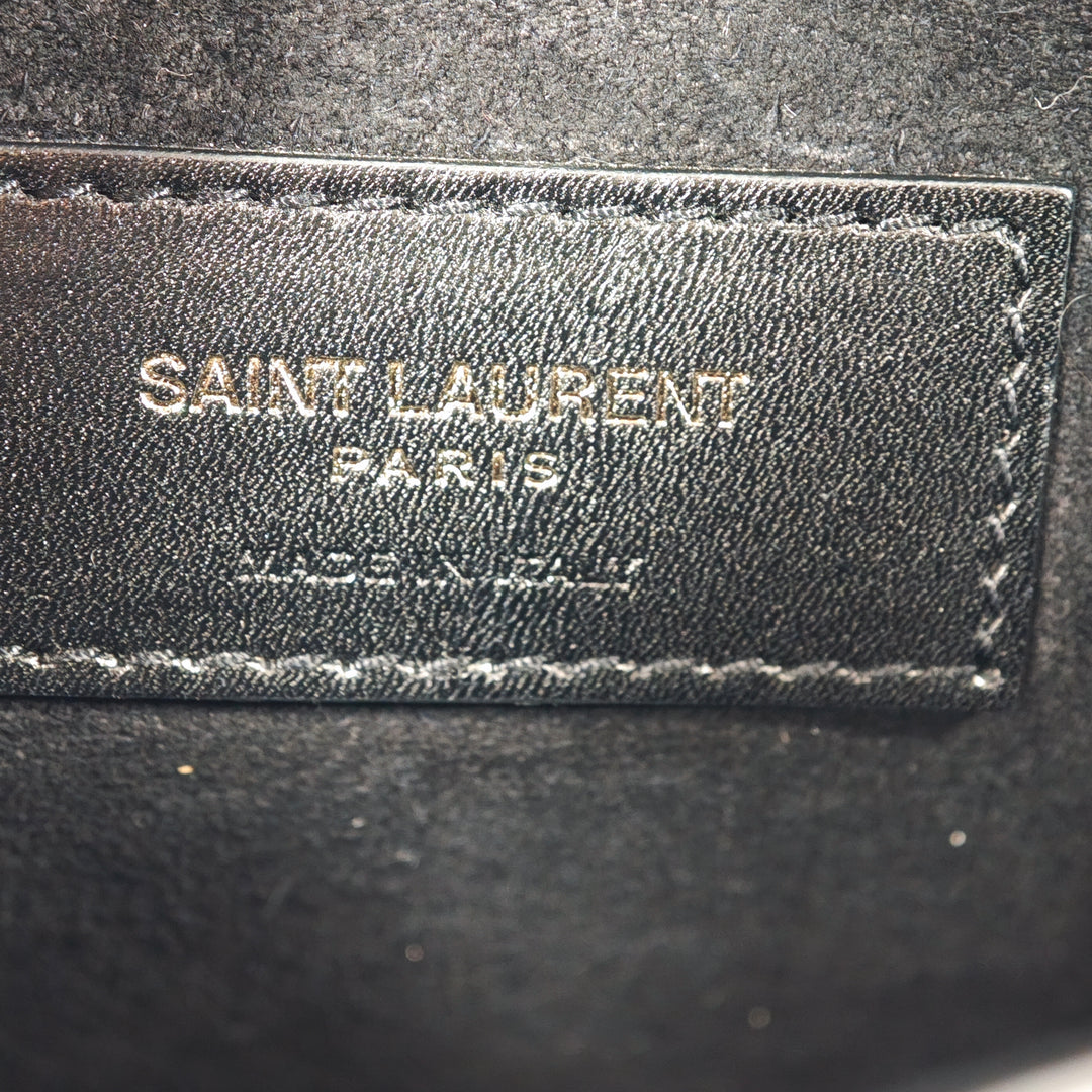Saint Laurent Medium clouté Daim et Cuir de veau Monogram Sunset Sac porté croisé