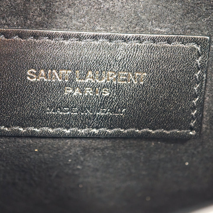 Saint Laurent Medium clouté Daim et Cuir de veau Monogram Sunset Sac porté croisé