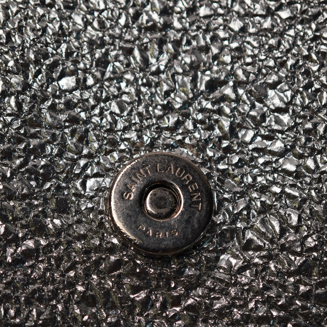 Saint Laurent Toy Metallic Crackled Cuir de veau Monogram West Hollywood Sac porté croisé