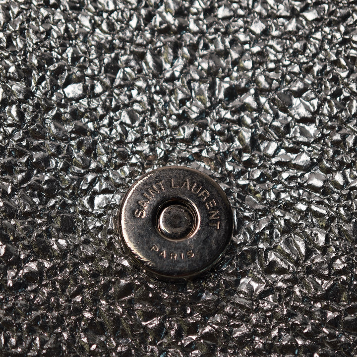 Saint Laurent Toy Metallic Crackled Cuir de veau Monogram West Hollywood Sac porté croisé
