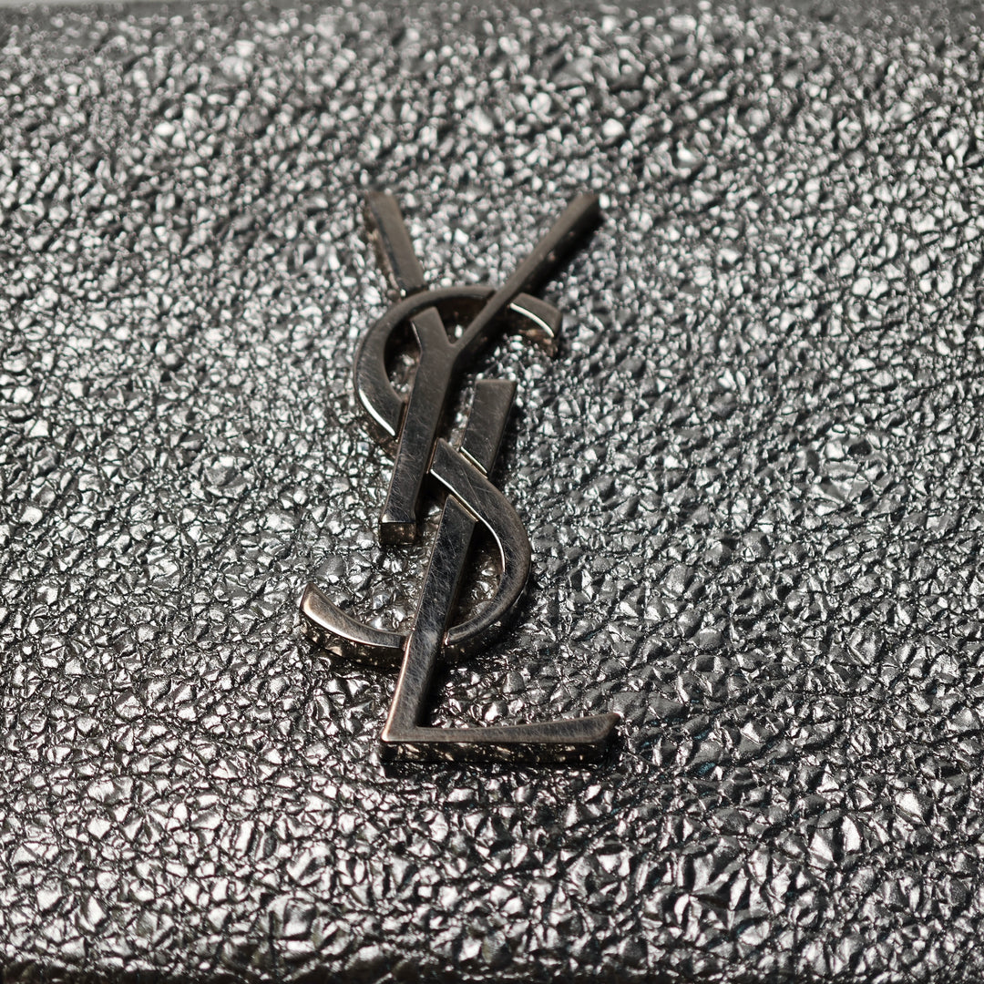 Saint Laurent Toy Metallic Crackled Cuir de veau Monogram West Hollywood Sac porté croisé