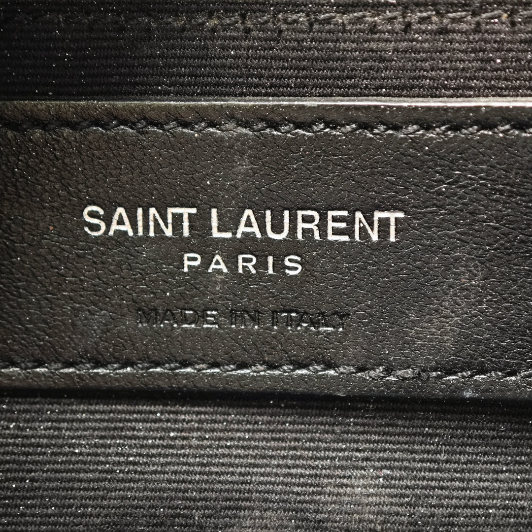 Saint Laurent Toy Metallic Crackled Cuir de veau Monogram West Hollywood Sac porté croisé