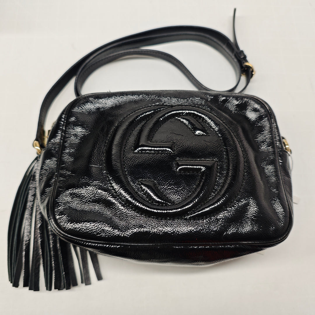 Gucci Cuir verni Soho Disco Sac porté croisé