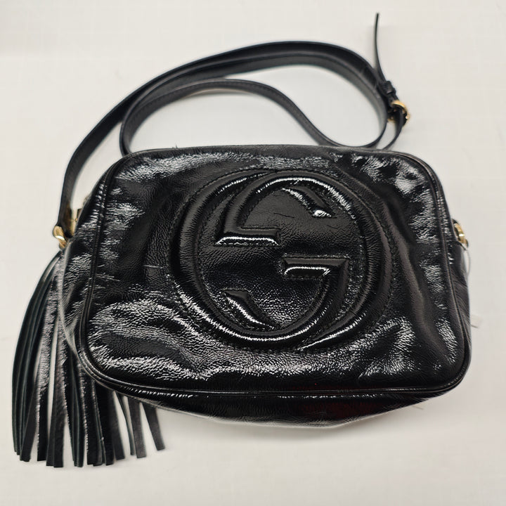 Gucci Cuir verni Soho Disco Sac porté croisé