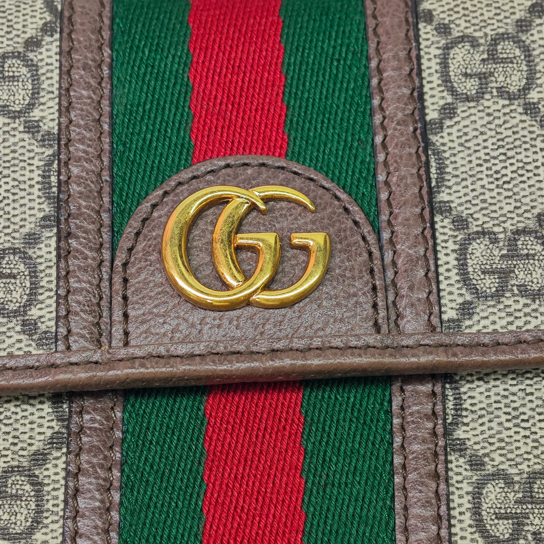 Gucci Mini GG Supreme Web Ophidia Sac porté croisé