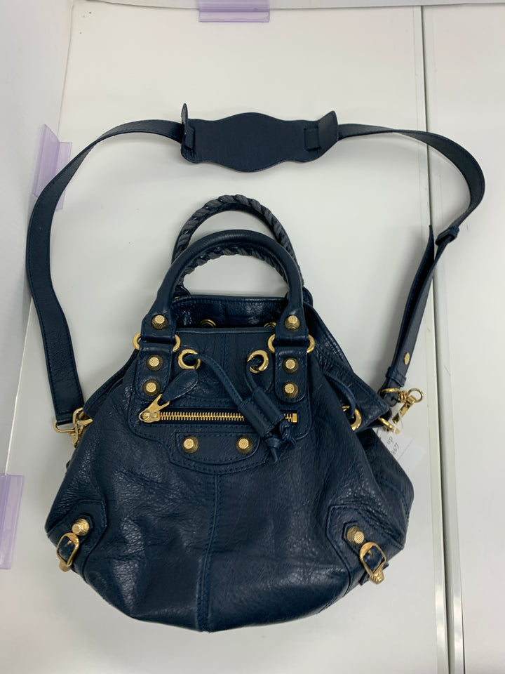 Balenciaga Mini Cuir d’agneau Motocross Giant 12 Pompon Sac