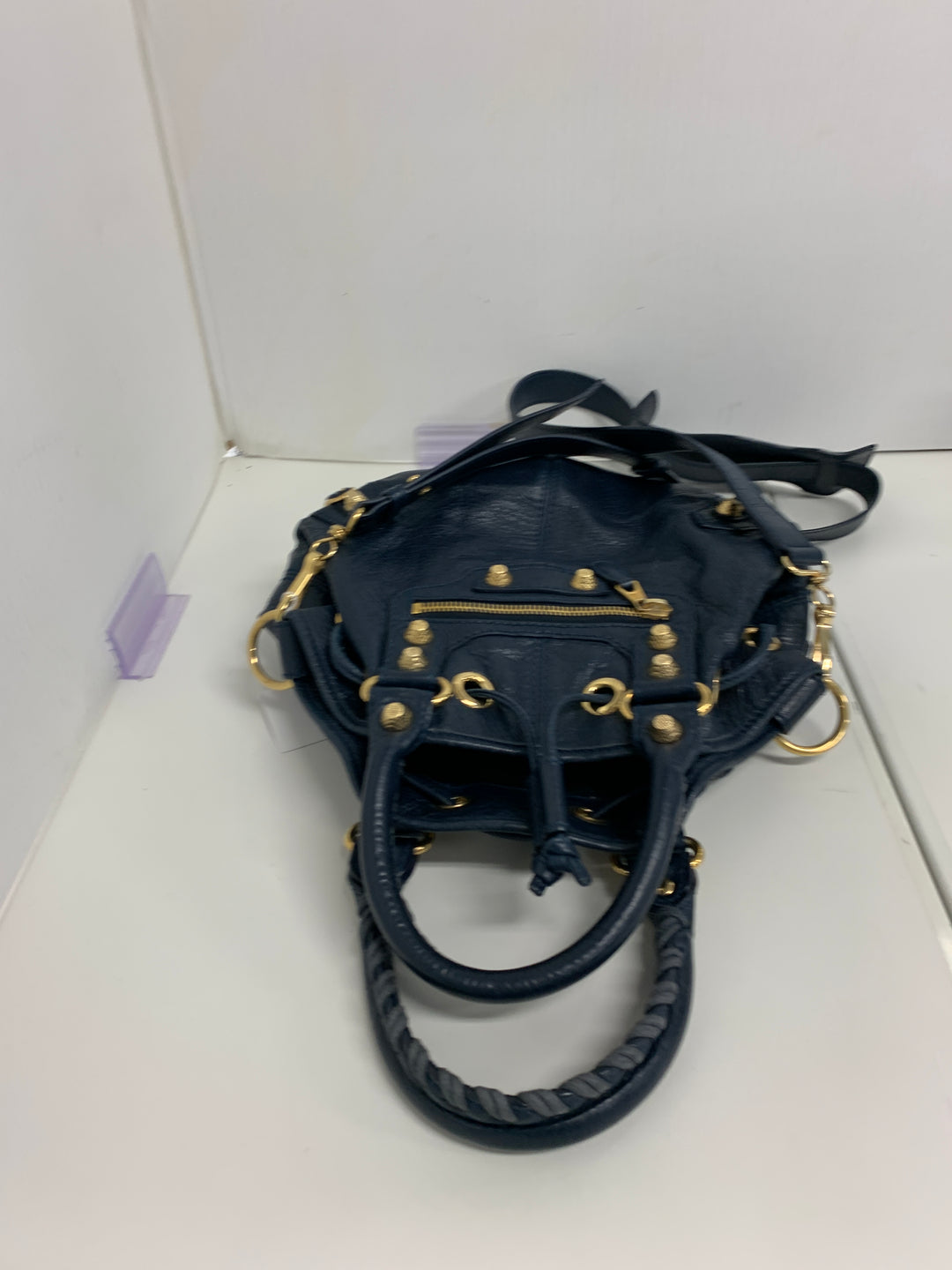 Balenciaga Mini Cuir d’agneau Motocross Giant 12 Pompon Sac