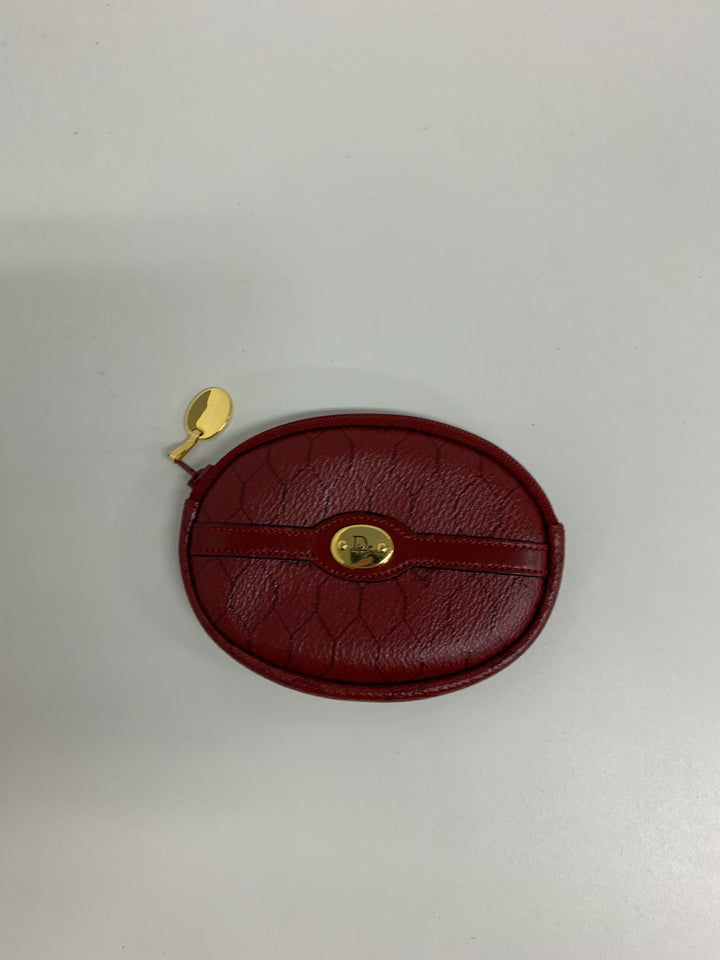 Dior Honeycomb Coated Toile Coin Pochette