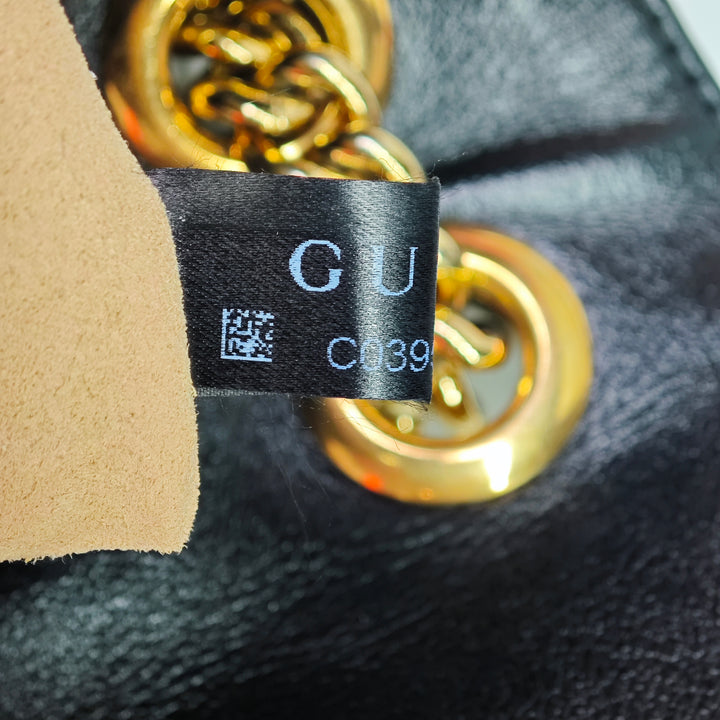 Gucci Medium GG Marmont Matelasse Diagonal GG Toile Sac bandoulière
