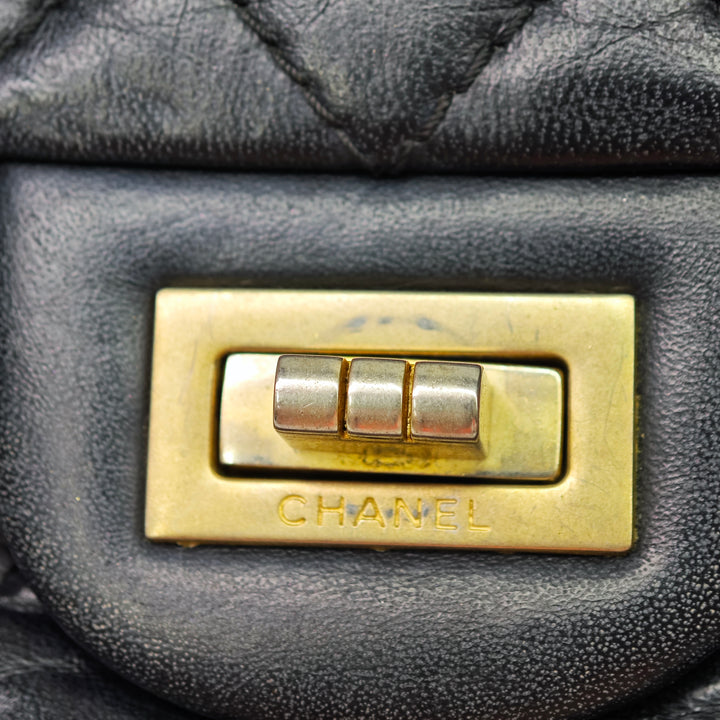 Chanel Matelassé vieilli Cuir de veau Reissue 2.55 Double rabat 225