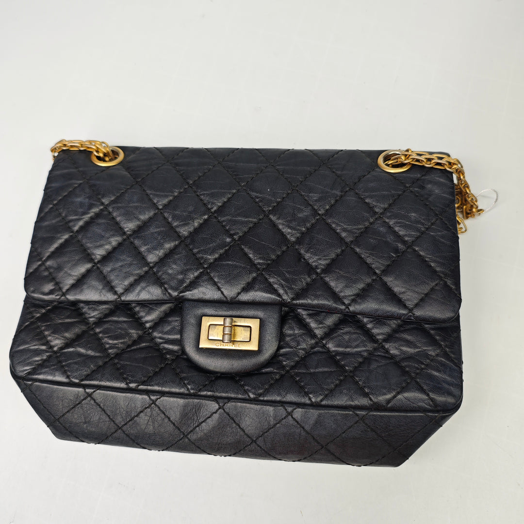 Chanel Matelassé vieilli Cuir de veau Reissue 2.55 Double rabat 225