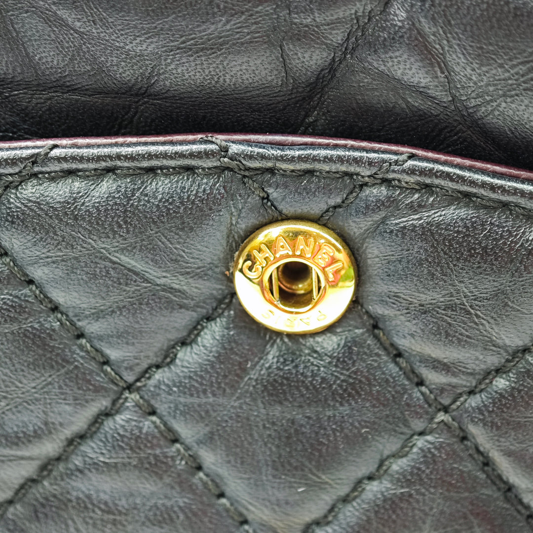 Chanel Matelassé vieilli Cuir de veau Reissue 2.55 Double rabat 225